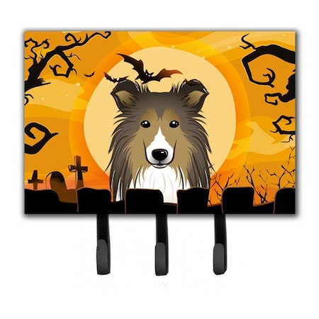 Jensendistributionservices Halloween Sheltie Leash & Key Holder MI2088684
